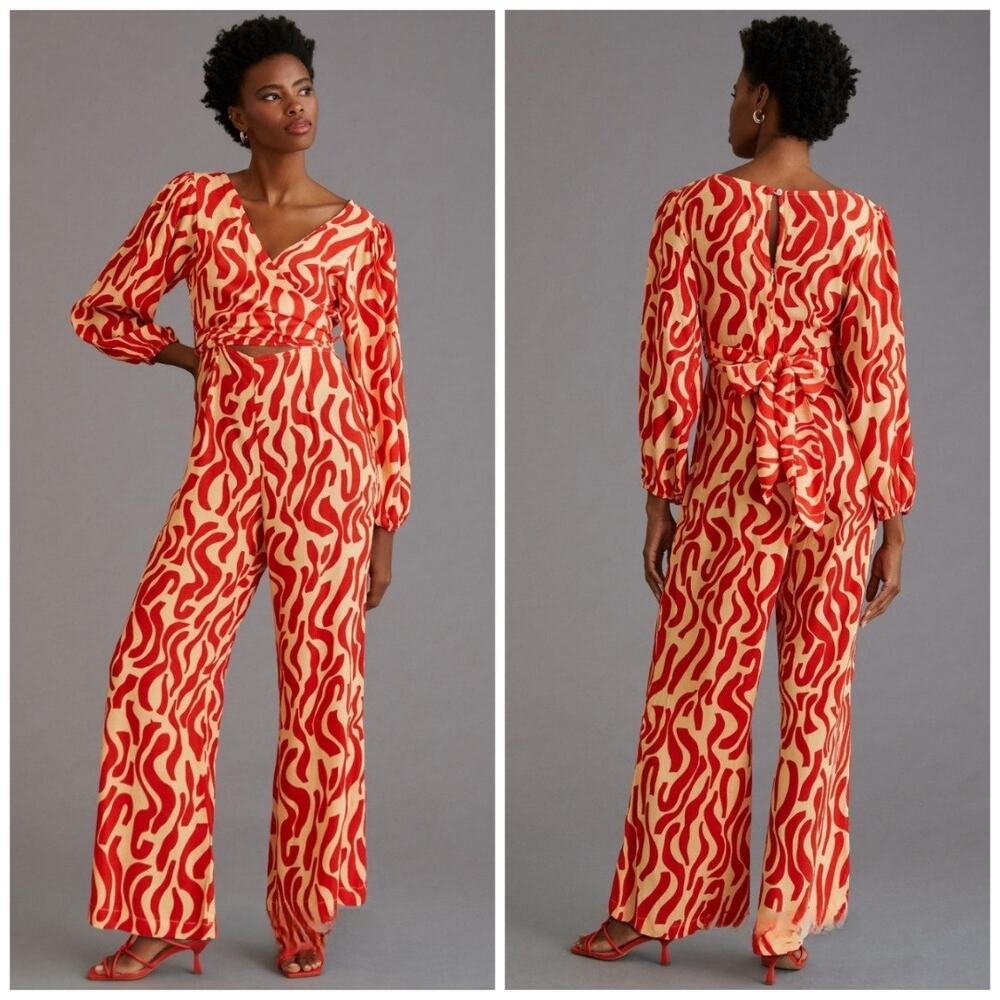 NWT Faithfull the Brand Anthropologie Athena Jumpsuit La Cateau Print $249 Med